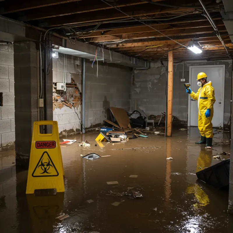Flooded Basement Electrical Hazard in Green Valley Farms, TX Property